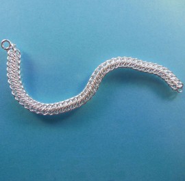 S288 silver filled chain maille bracelet SOLD