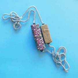 P287 two rectangles hollow pendant
