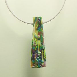 S397 layered metallic look pendant. £19