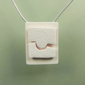 S404 white raised reflective pendant. £26