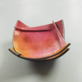P336 pink and orange tiny trinket bowl
