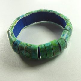 P339 green watercolour bracelet