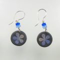 S416 pearly flower earrings