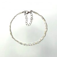 P353 silver plated wire bracelet