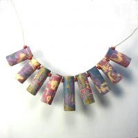 P362 long curved rectangles pendant