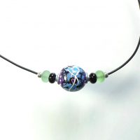 S445 large hollow bead pendant