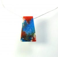 S443 random patterned, textured tapering pendant