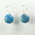 S458 blue swirl earrings
