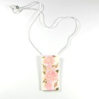 S459 pink rose pendant