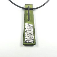S464 green black and white pendant