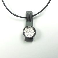 S466 grey black and white pendant