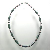 S507-dark-blue-metallic-wound-bead-necklace