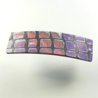 P464 Purple orange and black hair slide £7.00