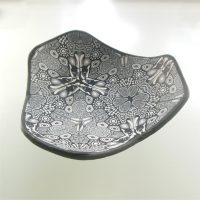 P469 Six sided bowl in black and white £13.00