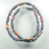 S515 Long necklace with cylindrical beads £21.00