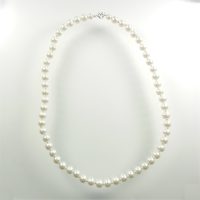 S516 White pearl knotted necklace £21.00